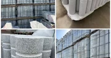 贺州 芝麻白花岗岩挡车柱、隔离柱多少钱