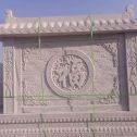 贺州 芝麻白花岗岩屏风，照壁，影壁