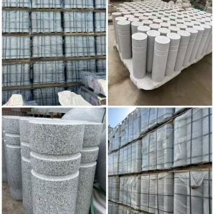 贺州 芝麻白花岗岩挡车柱、隔离柱多少钱