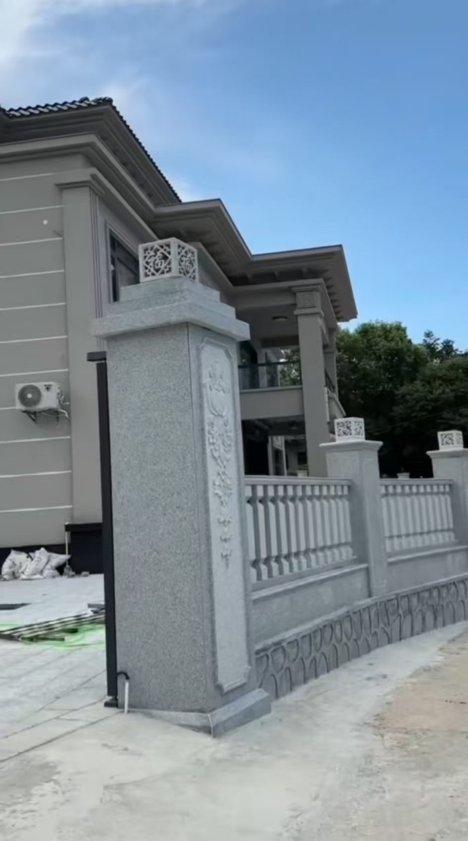 贺州 芝麻白别墅围墙栏杆，私人订制